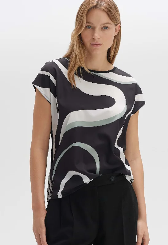 Women's Blouse with PocketsSiberti Print Top