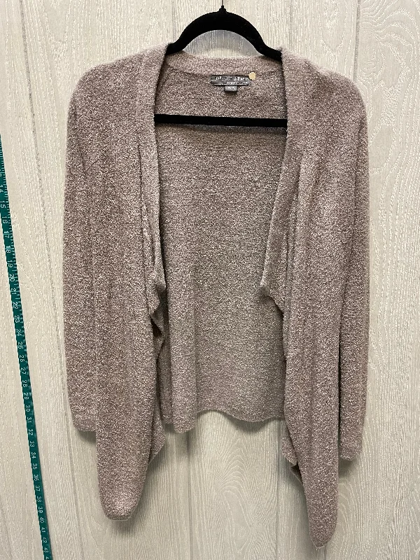 Women's Peter Pan Collar SweatersSweater Cardigan By Barefoot Dreams In Taupe, Size: S