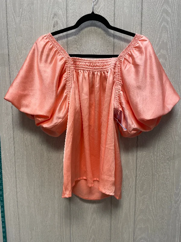 Women's Blouse for BusinessBlouse Short Sleeve By Entro In Coral, Size: S