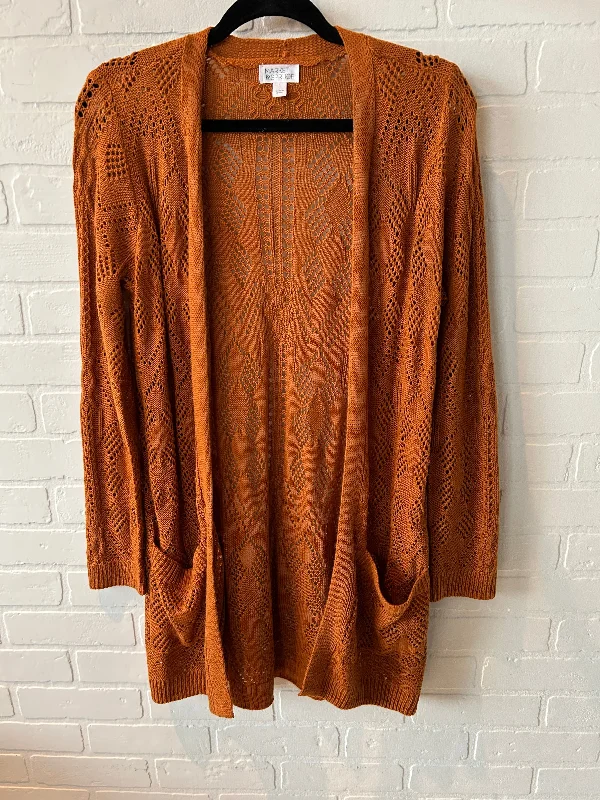 Women's Croatian Wool SweatersSweater Cardigan By Market & Spruce In Orange, Size: S