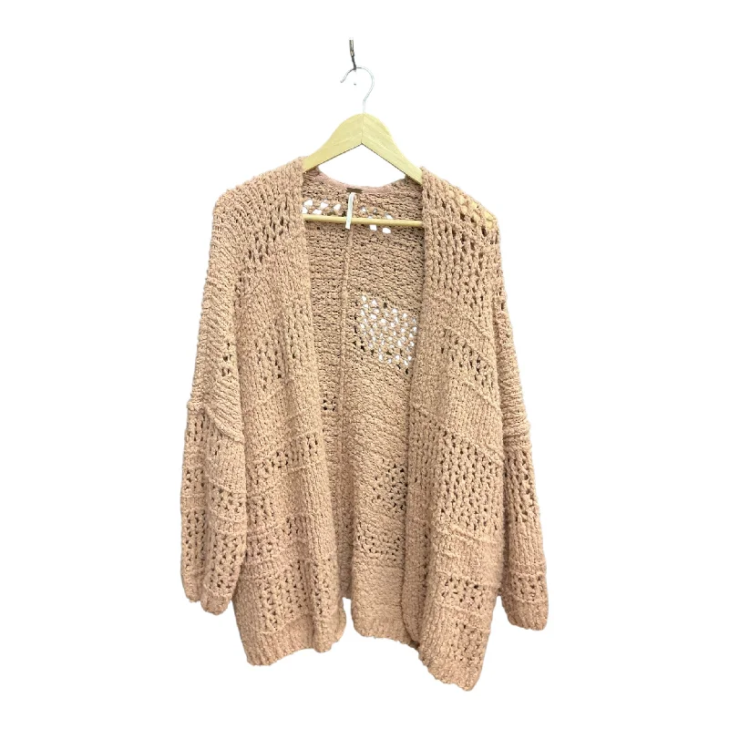 Women's Loose Fit SweatersSweater Cardigan By Free People In Pink, Size: Xs