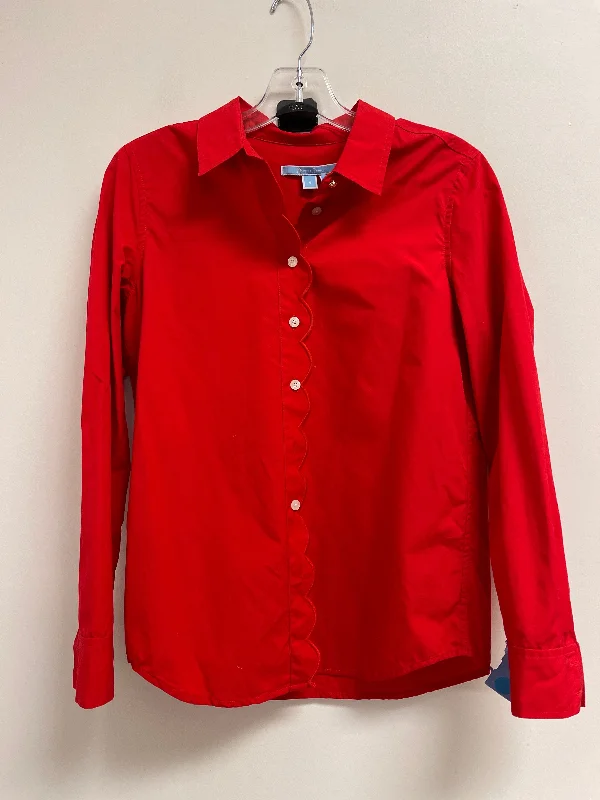 Women's Blouse for PartyBlouse Long Sleeve By Draper James In Red, Size: S