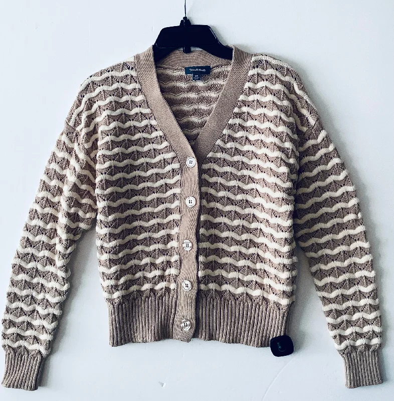 Women's Shirt Collar SweatersCardigan By Modcloth In Brown, Size: Xs