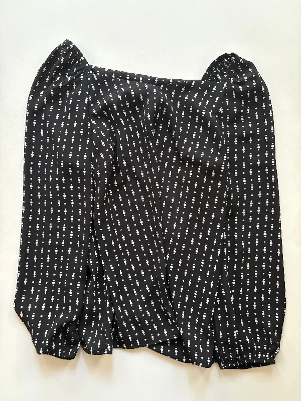 Women's Blouse with Short SleevesBlouse Long Sleeve By Ann Taylor In Polkadot Pattern, Size: S