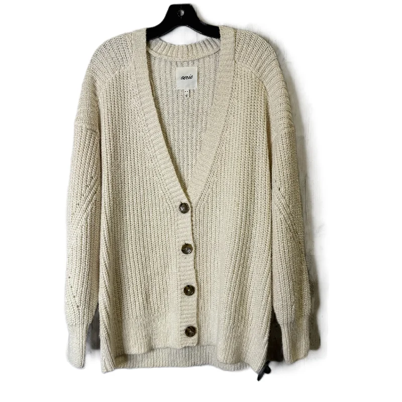 Women's Estonian Wool SweatersSweater Cardigan By Aerie In Cream, Size: M