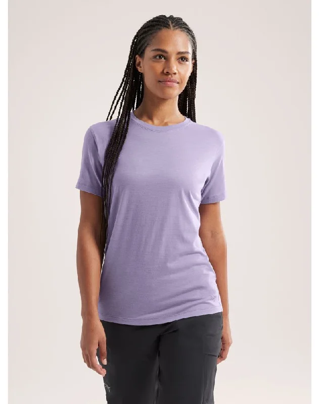 Women's Blouse with SleevelessLana Merino Wool Crew SS Women's