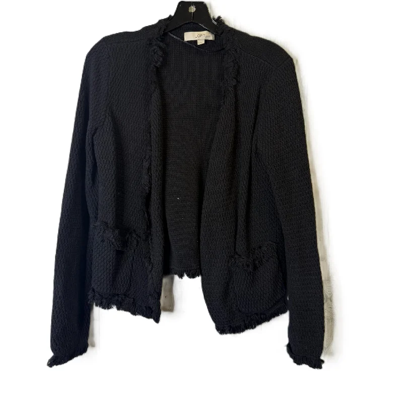 Women's V-Shaped Collar SweatersSweater Cardigan By Loft In Black, Size: M