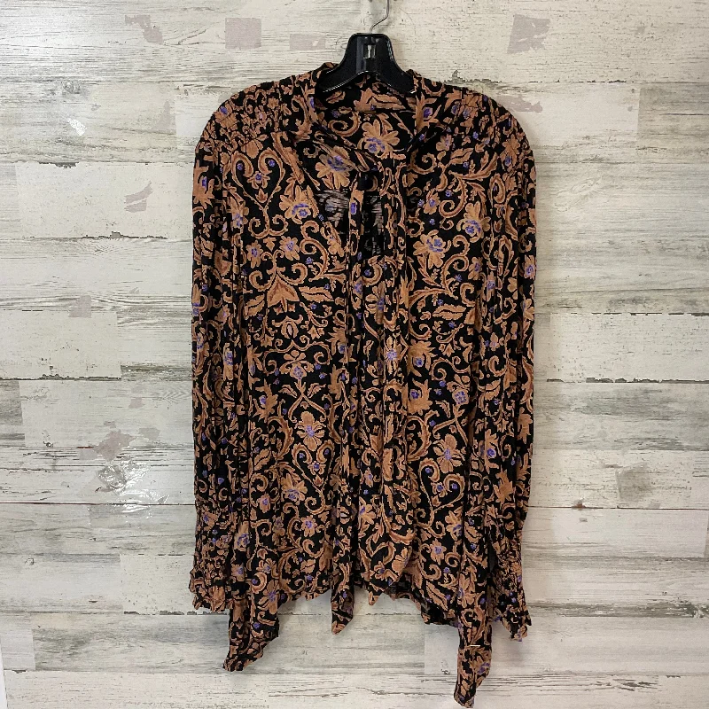 Women's Blouse for SchoolBlouse Long Sleeve By Free People In Black, Size: L