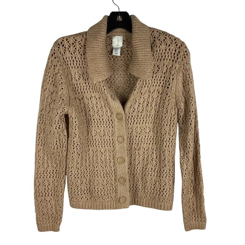 Women's U-Shaped Collar SweatersSweater Cardigan By Joie In Tan, Size: Xs