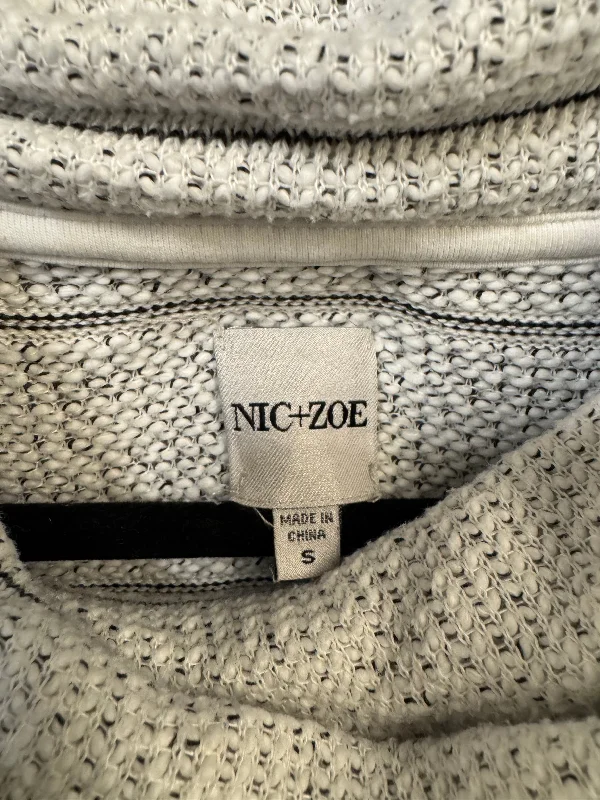 Women's Shawl Collar SweatersSweater By Nic + Zoe In Grey, Size: S