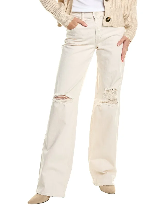 Women's Jodhpurs with Square NeckMOTHER The Down Low Spinner Heel Natural Acts Jean