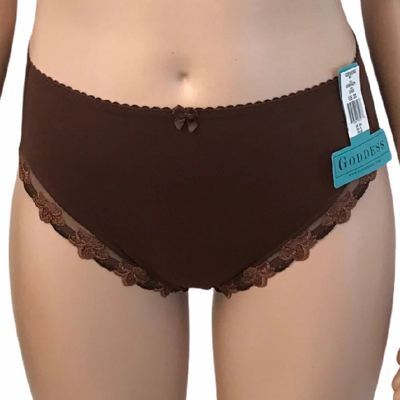 sports bras with mesh panelsGeorgia Brief Panty Chocolate