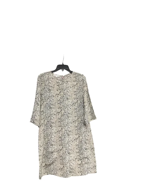 Women's Shift DressesDress Casual Midi By Equipment In Snakeskin Print, Size: L