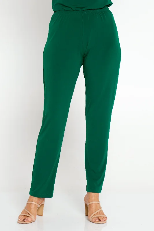 Women's Jodhpurs with Notched CollarGianna Pants - Emerald