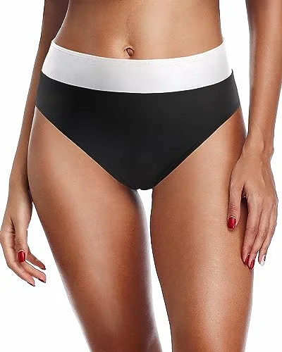 High Waist Full Coverage Tummy Control Bikini Bottom