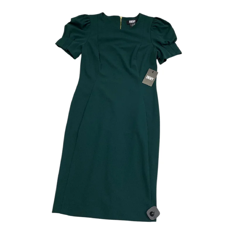 Women's Square Collar DressesDress Casual Midi By Dkny In Green, Size: 10