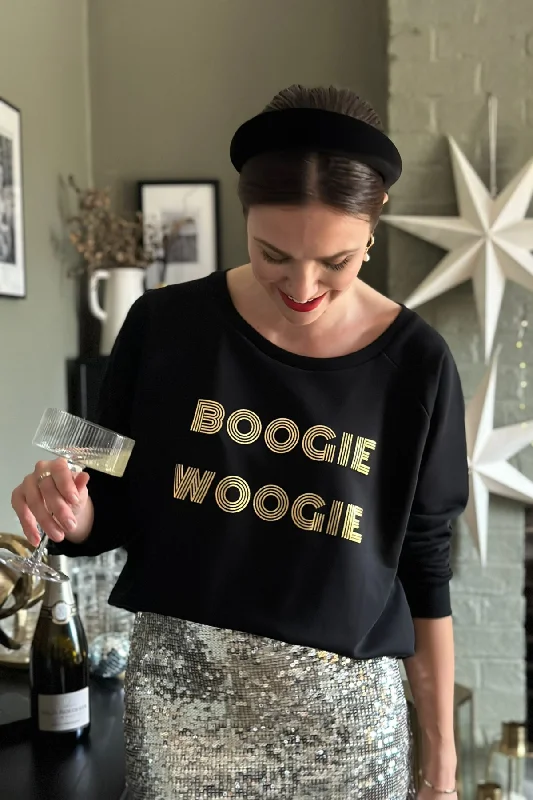 Women's Hooded Sweatshirts with Elastic WaistBoogie Woogie Sweatshirt