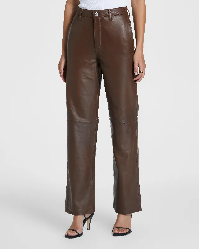 Women's Jodhpurs with Low WaistCROSSIN LEATHER TROUSER CHOC