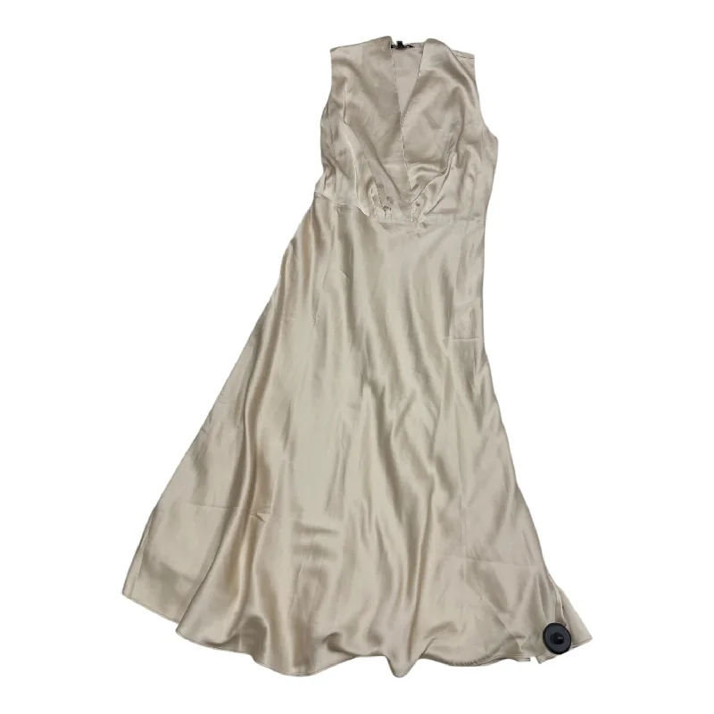 Women's Sweetheart-Back DressesDress Party Midi By Banana Republic In Gold, Size: 12