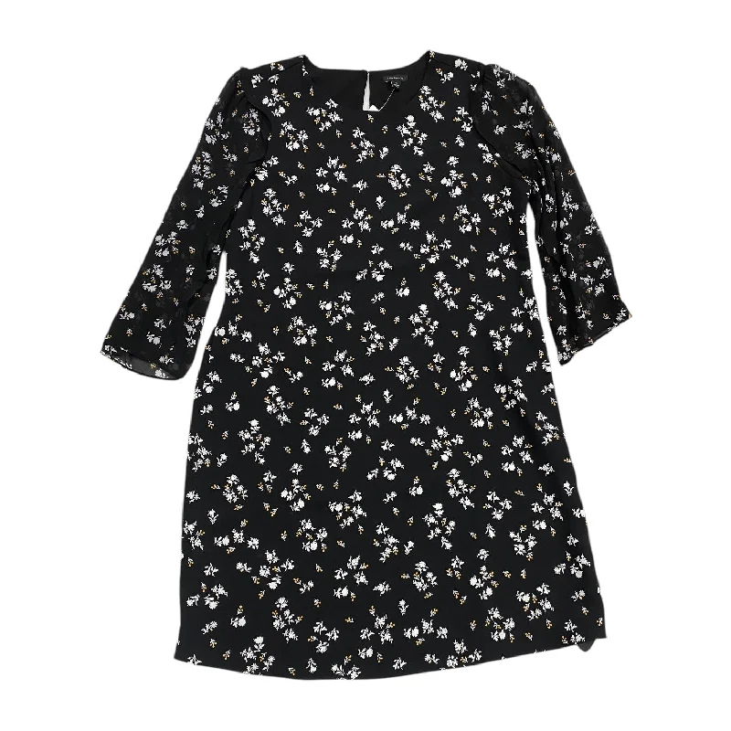 Women's Peter Pan Collar DressesDress Casual Midi By Ann Taylor In Floral Print, Size: L