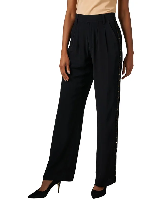 Women's Jodhpurs with Asymmetrical HemFigue Straight Leg Pant