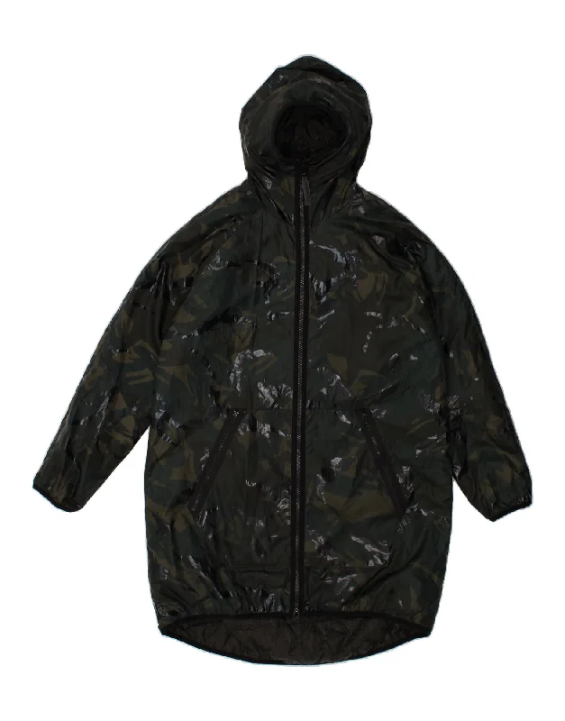 Women's Parka CoatsG-STAR Womens Loose Fit Windbreaker Coat UK 14 Medium Green Camouflage