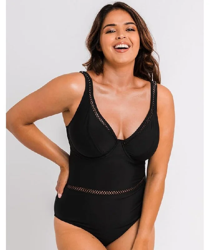 Curvy Kate First Class Plunge Swimsuit - Black