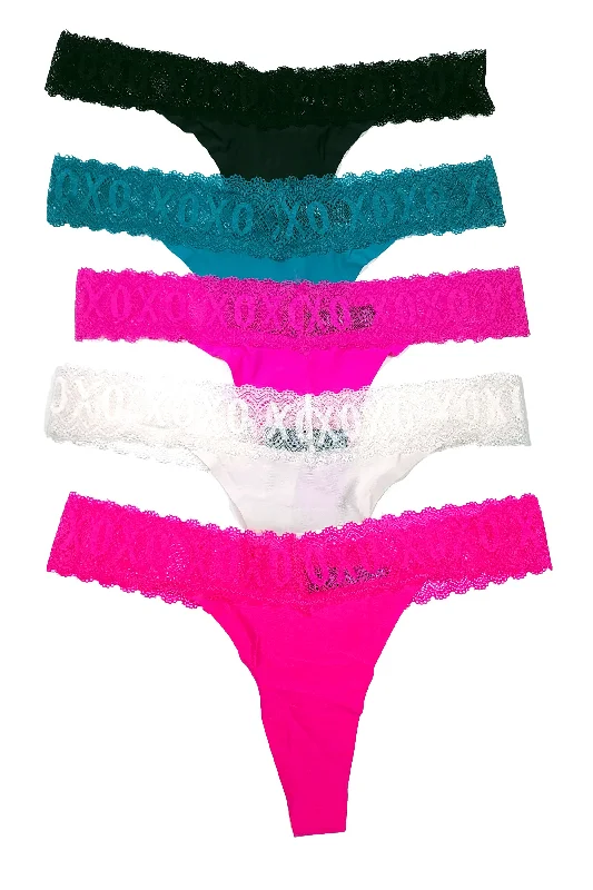 plus-size underwire plunge bras5 Pack XOXO Cheeky Panties