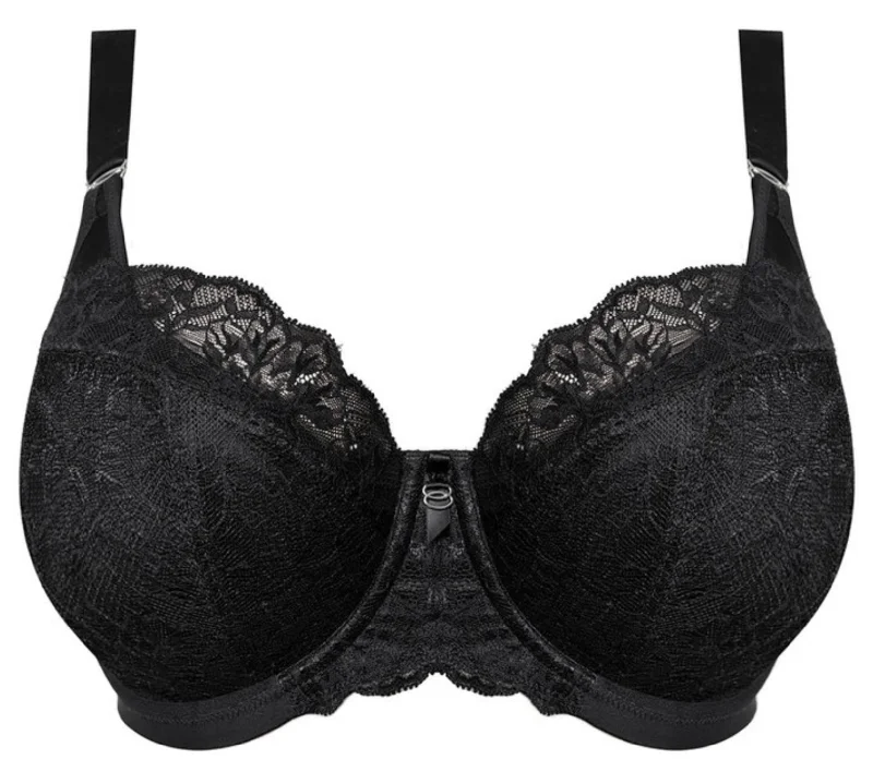 high-compression shapewear for special occasionsBrianna EL8081 Padded Half Cup Bra - Black