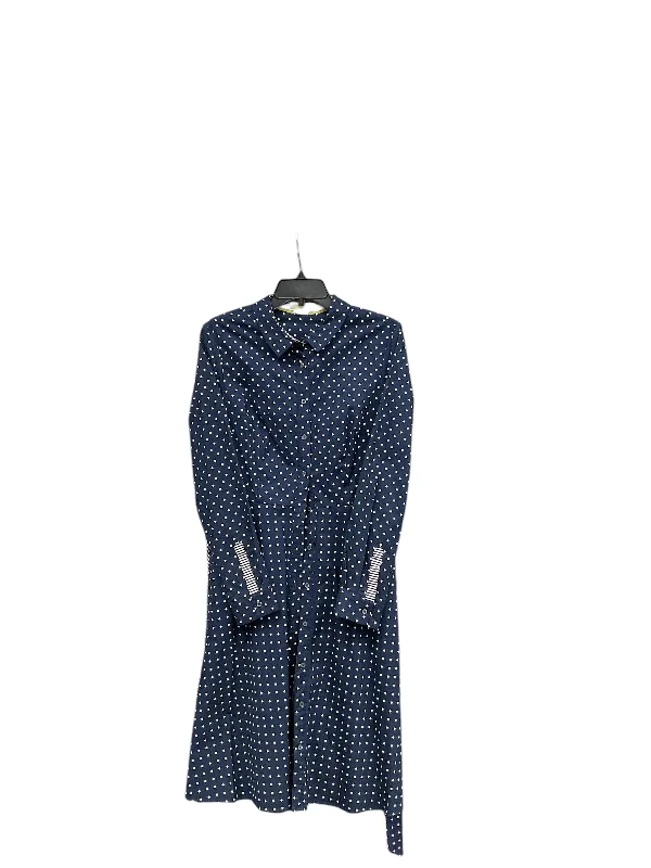 Women's High Collar DressesDress Casual Midi By Boden In Navy, Size: 8