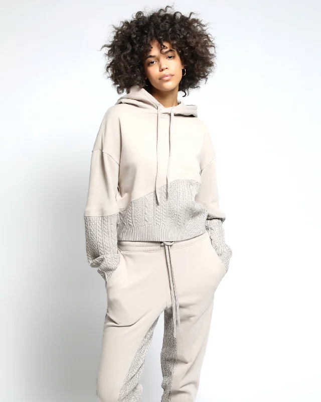 Women's Hooded Sweatshirts with Slant PocketsFelt Connect Terry / Sweater Hoodie