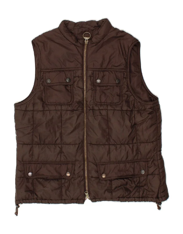 Women's Leather CoatsBARBOUR Womens Padded Gilet UK 16 Large Brown