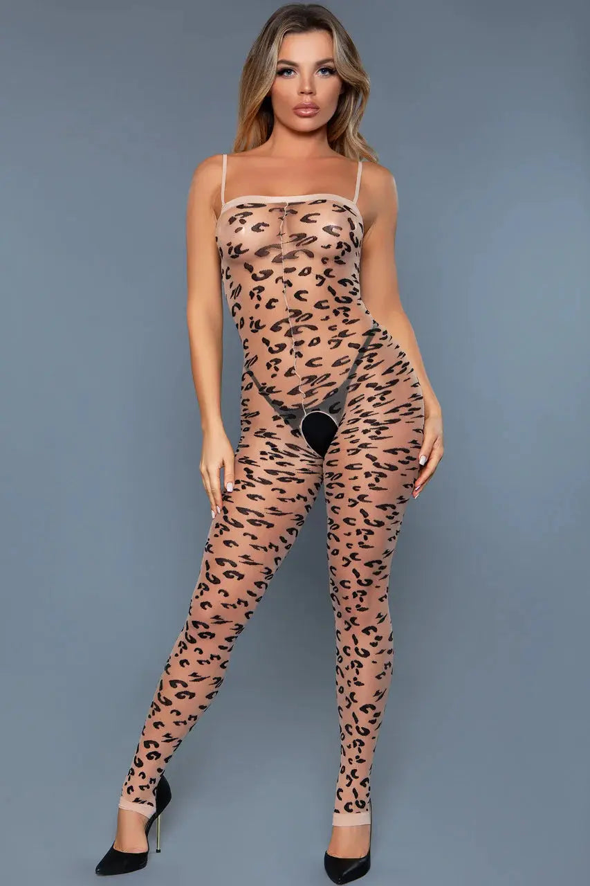 lightweight silk camisolesLuscious Leopard Bodystocking