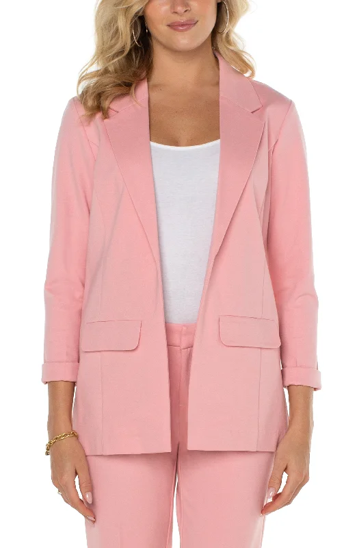 Women's Jodhpurs with Collarless DesignPETITE BOYFRIEND BLAZER WITH PRINCESS DARTS