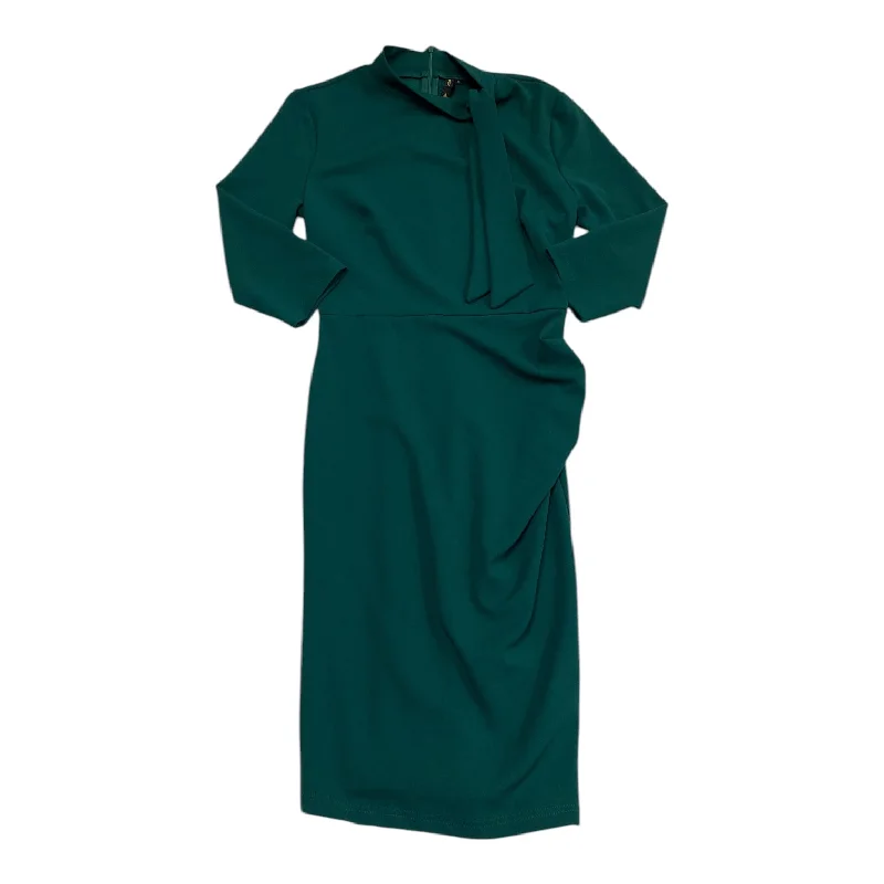 Women's Shawl Collar DressesDress Party Midi By MIUSOL In Green, Size: M