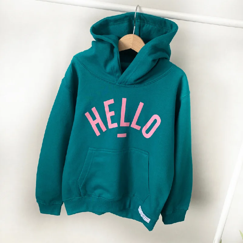 Women's Hooded Sweatshirts with Low WaistKID: Jello Jade Classic Hoodie