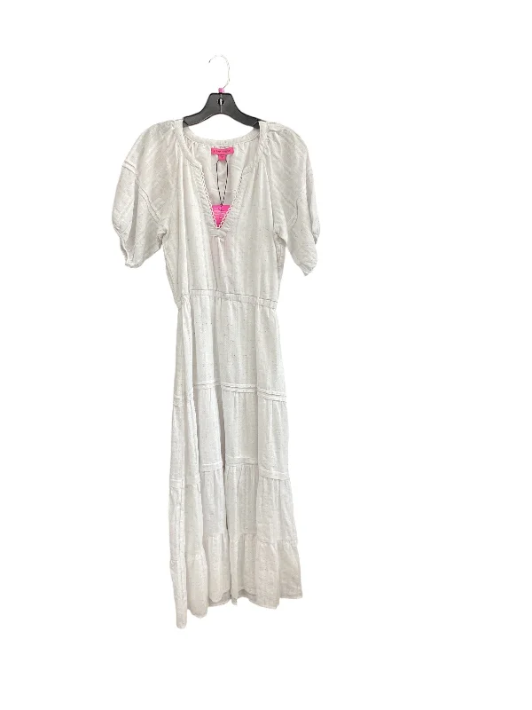 Women's High Collar DressesDress Casual Midi By Betsey Johnson In White, Size: S