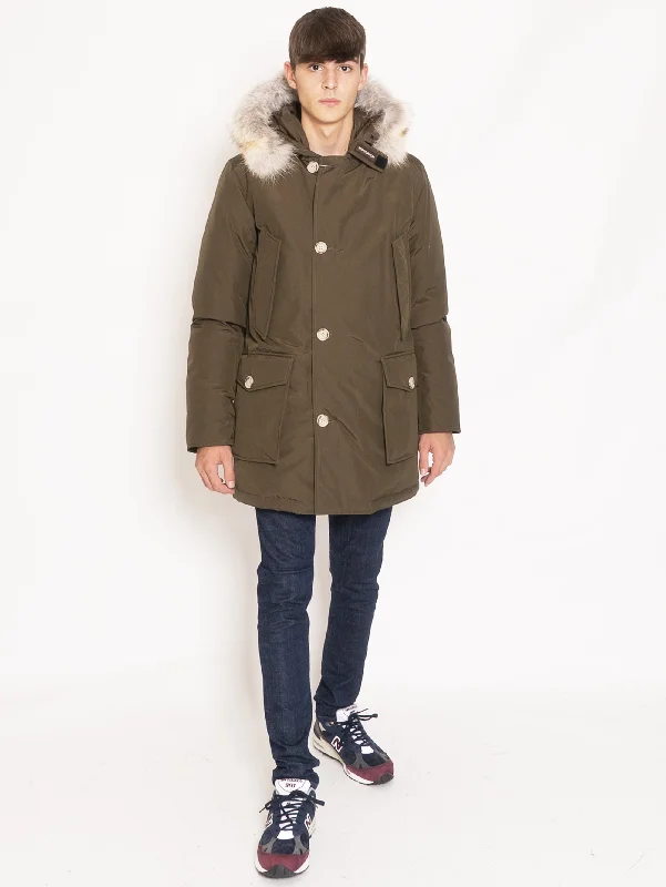 Women's Coats with Fur Trimmed CollarGiaccone Parka in Ramar Verde