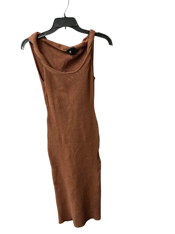 Women's Mini DressesDress Casual Midi By Good American In Brown, Size: S