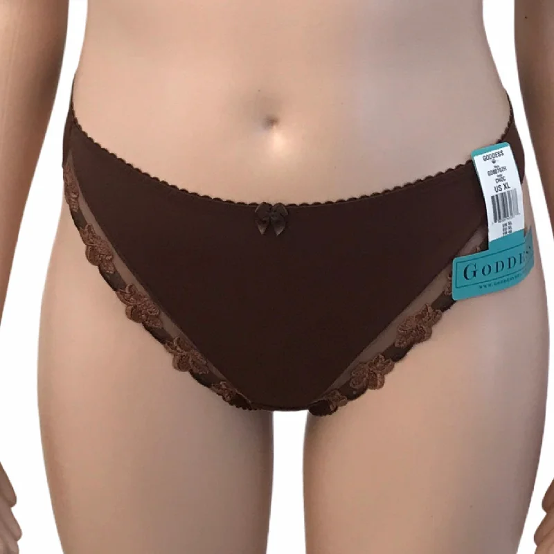 high-compression shapewear for partiesGeorgia Thong Panty Chocolate