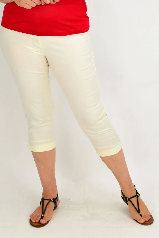 Women's Jodhpurs with Straight HemEcru Cream Cotton Pants