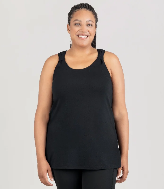 AquaSport Hanalei Tankini Top Black