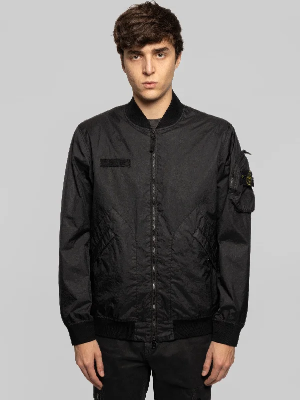 Women's Bomber CoatsBomber in Tessuto Performante Nero