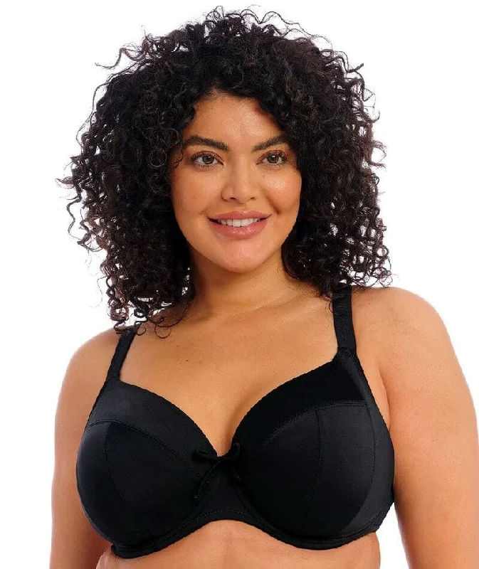 Elomi Swim Plain Sailing Underwired Plunge Bikini Top - Black