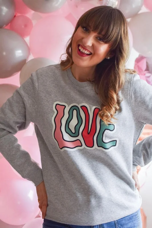 Women's Hooded Sweatshirts with ThumbholesCrazy Love Sweatshirt