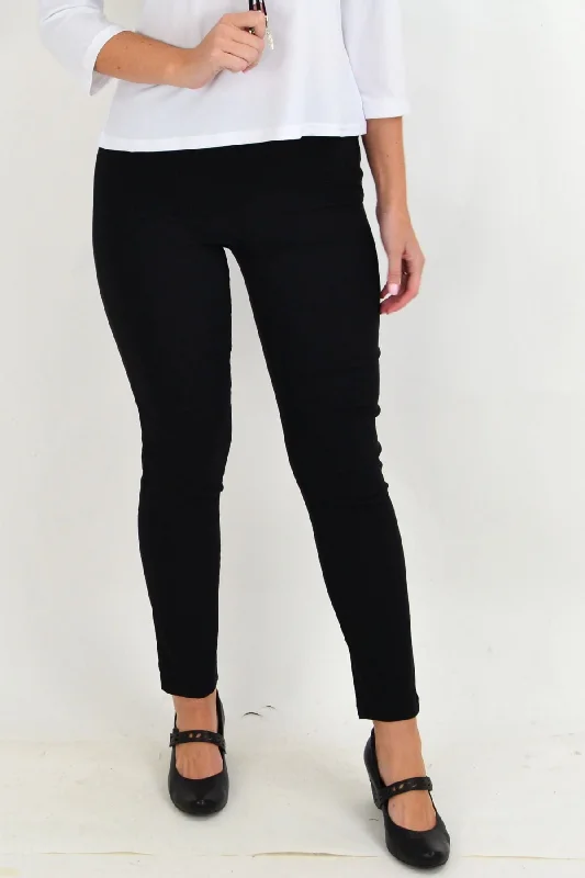 Women's JodhpursClassic Black Pencil Leg Pull on Pants