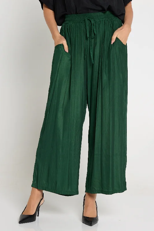 Women's Jodhpurs with Sweetheart CollarThalia Pants - Forest