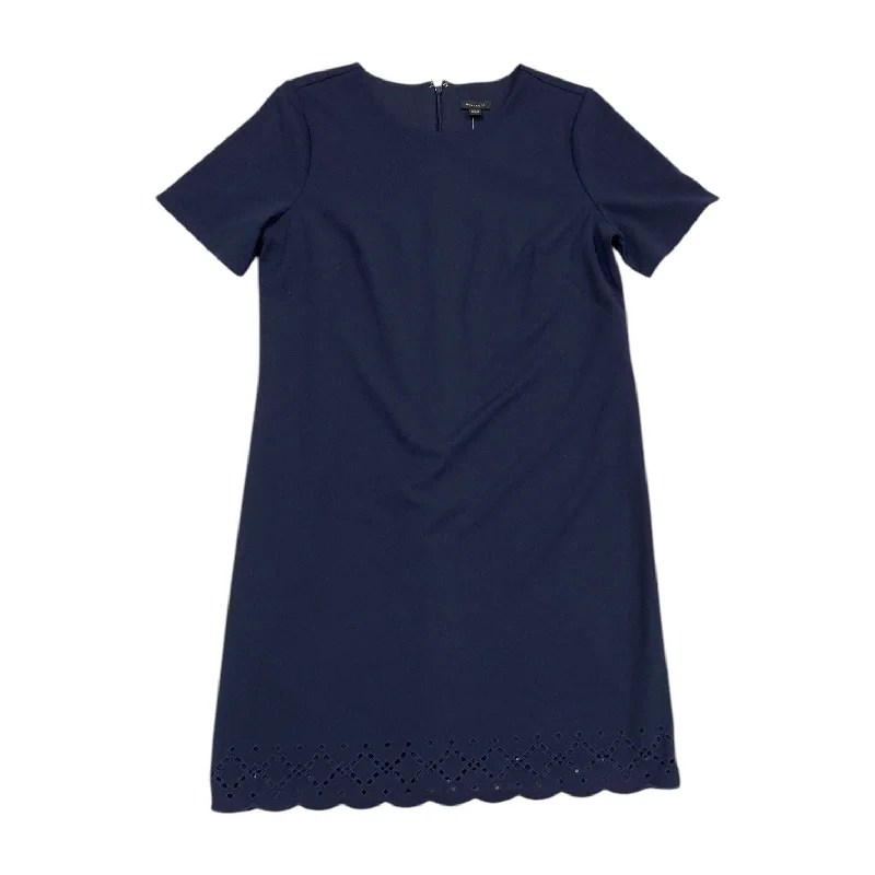 Women's Square Collar DressesDress Casual Midi By Ann Taylor In Navy, Size: 10