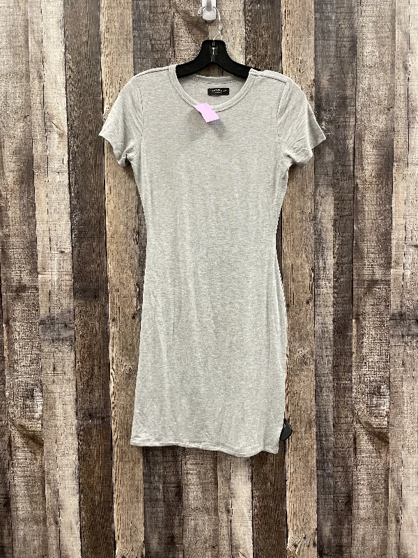 Women's Collarless DressesGrey Dress Casual Short Cme, Size M