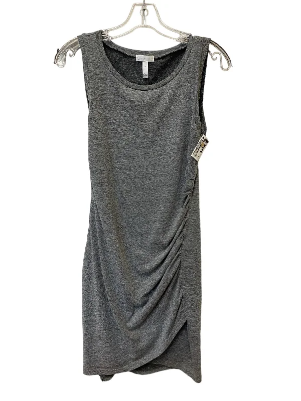 Women's Round-Neck DressesGrey Dress Casual Short Leith, Size M